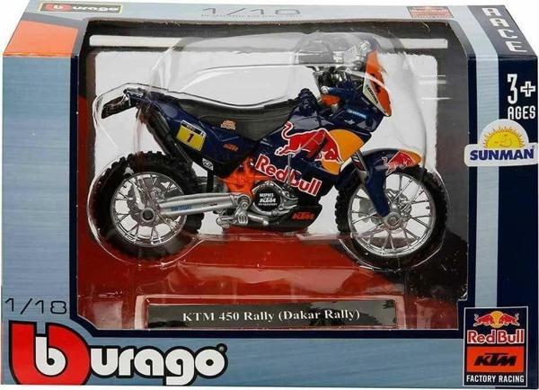 51070 SUN-BUR-1:18 Motor Red Bull KTM 450 2 Asorti - Sunman - Image 1