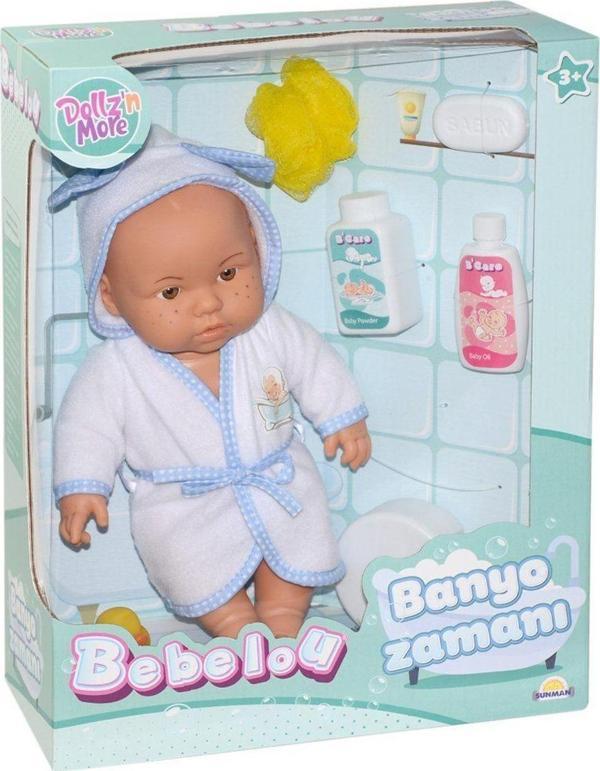 030031 Sunman, Bebelou Banyo Zamanı Bebek Seti, 35 cm / +3 yaş - Image 1
