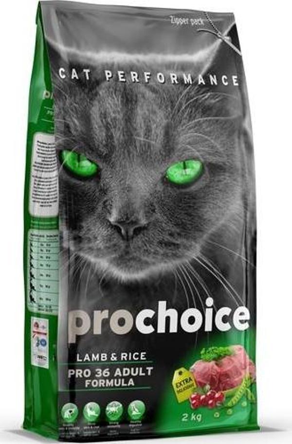 ProChoice Pro 36 Lamb Kuzu Etli Yetişkin Kedi Maması 2 kg - Image 1