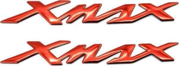 Knmaster Yamaha Xmax Kabartmalı Sticker Solmayan Etiket Takımı Kırmızı - Image 1