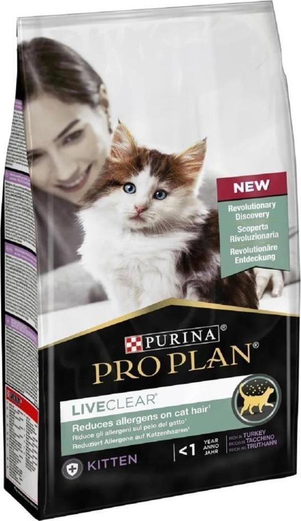 Pro Plan LiveClear Junior (Kitten) Hindili Alerji Önleyici Kedi Maması 1,4 kg - Image 1