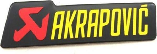 Knmaster Akrapovic Dikdörtgen Alüminyum Sticker 15X4 - Image 1