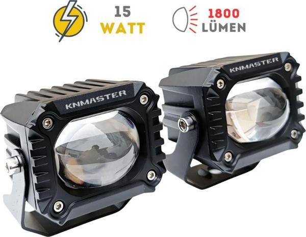Knmaster Bison 15W Motosiklet Led Sis Farı - Image 1