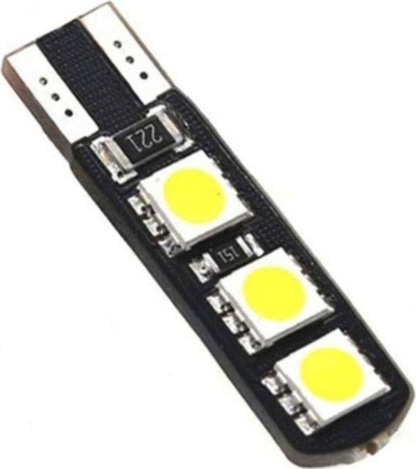 Knmaster T10 Canbus Smd 5050 6 Ledli Evrensel Beyaz Led Tekli - Image 1