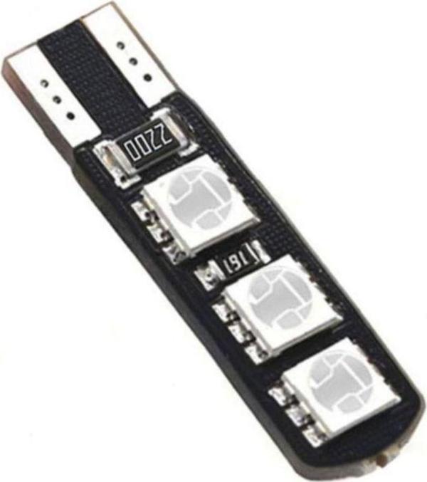 Knmaster T10 Canbus Smd 5050 6 Ledli Evrensel Sarı Led Tekli - Image 1