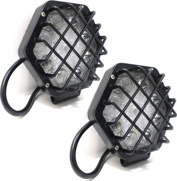 Knmaster 4 Adet 48W Altıgen Kafesli Siyah Kasa 16 Led Off Road Tekne Çalışma Lambası - Image 1