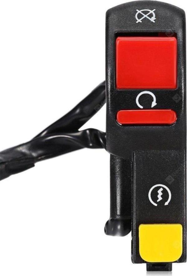 Knmaster Gidon Tipi Motosiklet Aç Kapa Bas Çek Butonu - Image 1