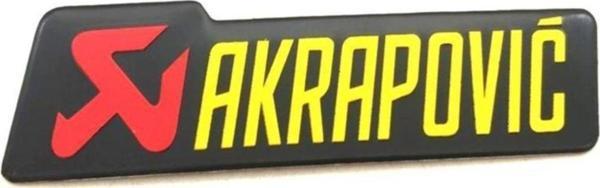 Knmaster Akrapovic Dikdörtgen Alüminyum Sticker 10X3 - Image 1