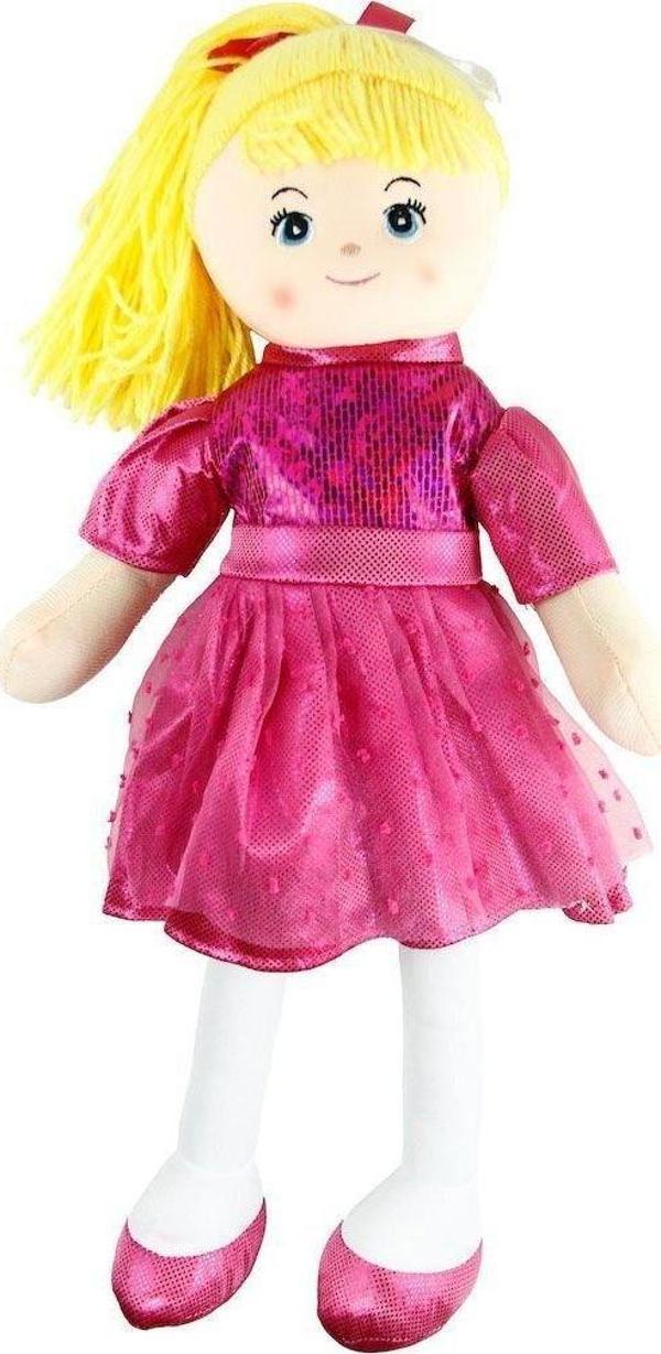 AY950C Parlak Elbiseli Bez Bebek 50 cm -Vardem - Image 1