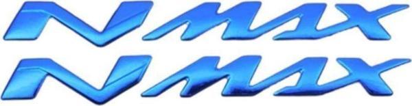 Knmaster Yamaha Nmax Kabartmalı Sticker Solmayan Etiket Takımı Mavi - Image 1