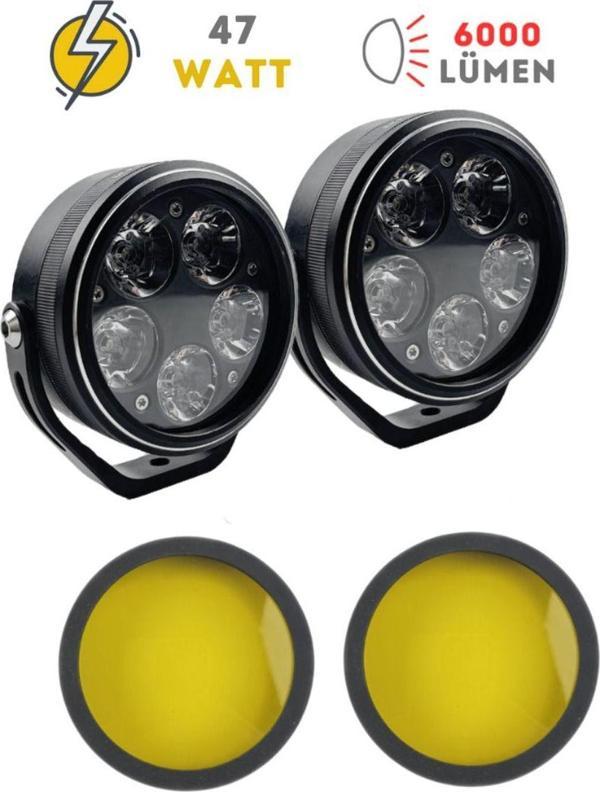 Knmaster Sunny5 47W Motosiklet Led Sis Farı - Image 1