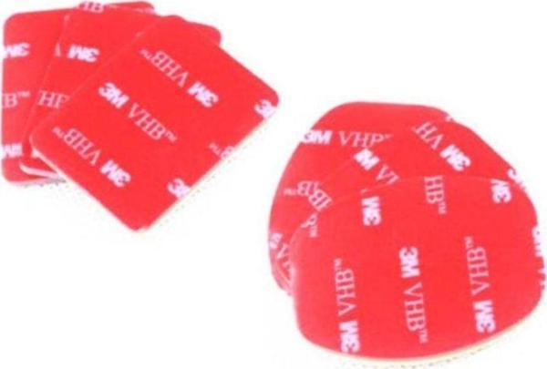 Knmaster Tüm Aksiyon Kameralara Uyumlu 3 Oval 3 Düz Yüzey 3M Yapışkan Bant - Image 1