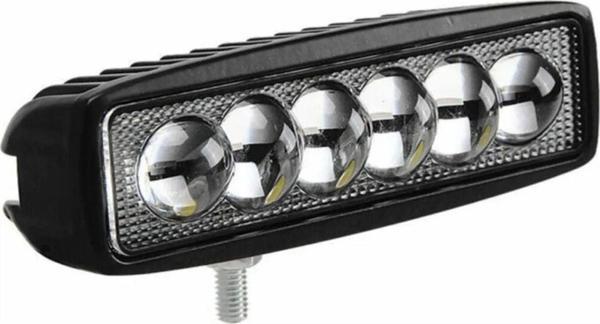 Knmaster 6 Ledli 18W Metal Kasalı Off Road Gündüz Farı Sis Farı 2'Li Set - Image 1