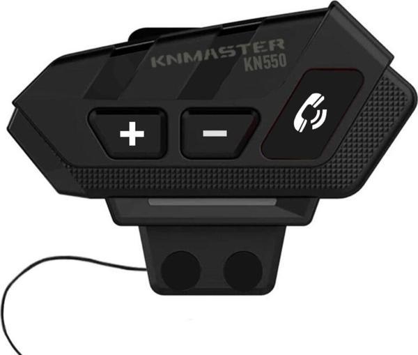 Knmaster Kn550 Motosiklet Bluetooth Kulaklık Mikrofon Seti Siyah Hediye Seti - Image 1