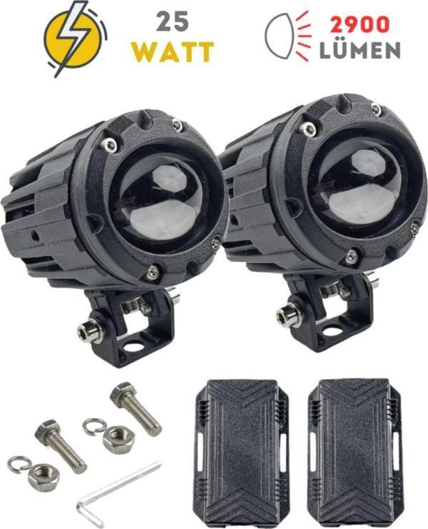 Knmaster Buffalo 25W 3 Renkli Motosiklet Led Sis Farı - Image 1