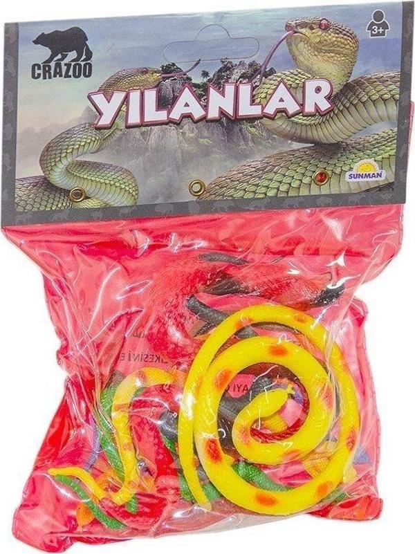 00707 Böcekler ve Yılanlar Poşetli Hayvan Seti -Sunman - Image 1