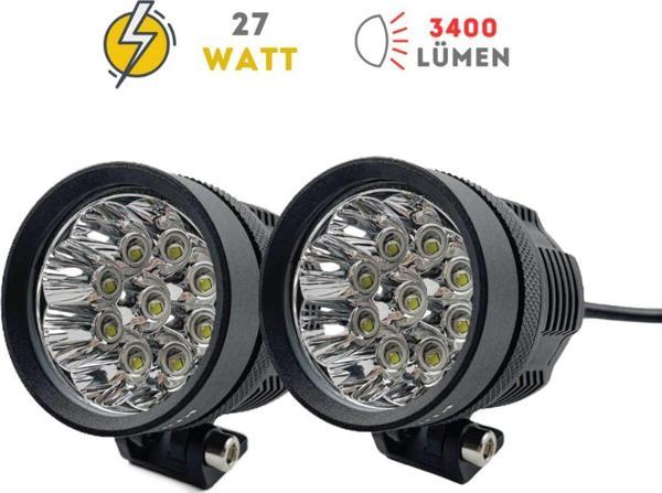 Knmaster Alien 27W Motosiklet Led Sis Farı Uyumlu - Image 1