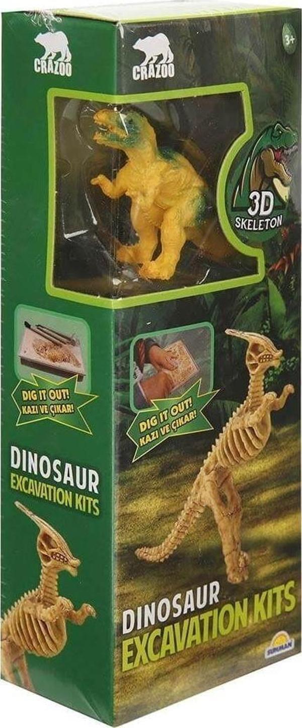 3563 Crazoo Dinozor Figürlü 3D Kazı Seti - Image 1