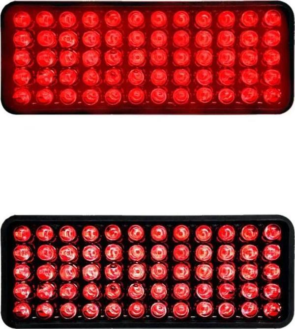 Knmaster Stop-430 Evrensel Dikdörtgen Kırmızı Ledli Motosiklet Kedigözü - Image 1