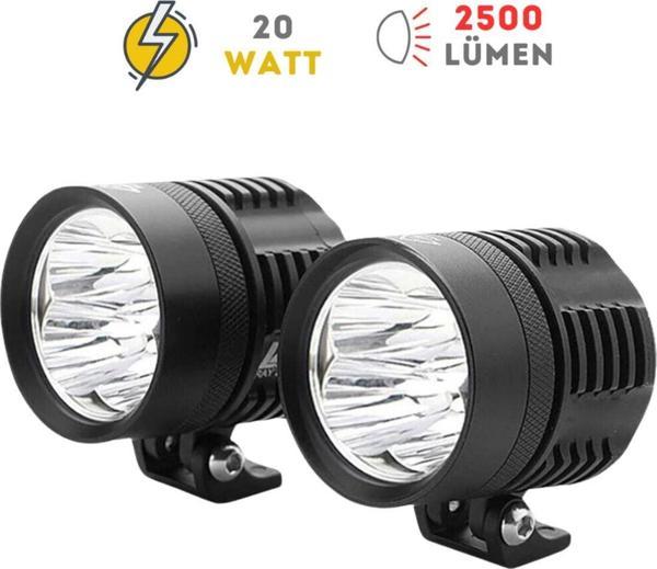 Knmaster Husky 20W Uyumlu Motosiklet Led Sis Farı - Image 1