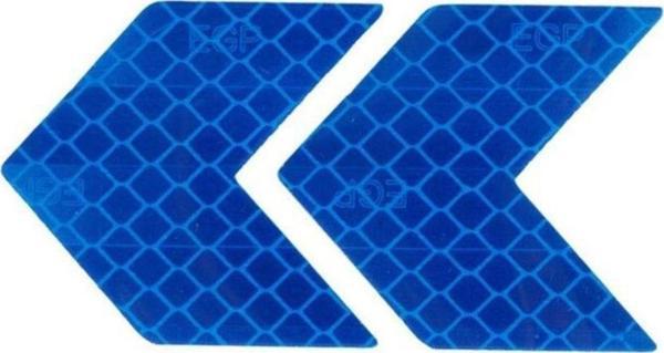 Knmaster Ok Şerit Reflektörlü Yansıtıcı Sticker Etiket Fosfor Mavi - Image 1