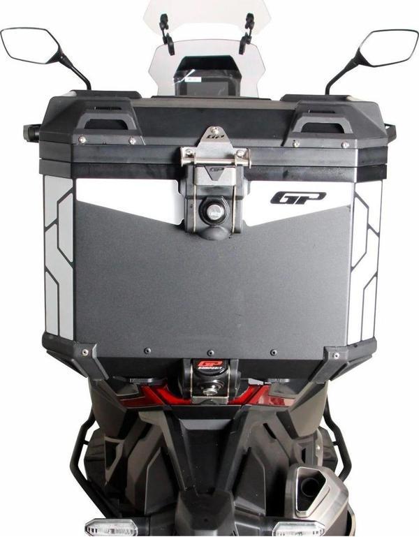 Gp Kompozit Universal 37 Lt Alüminyum Motosiklet Çantası Siyah - Image 1