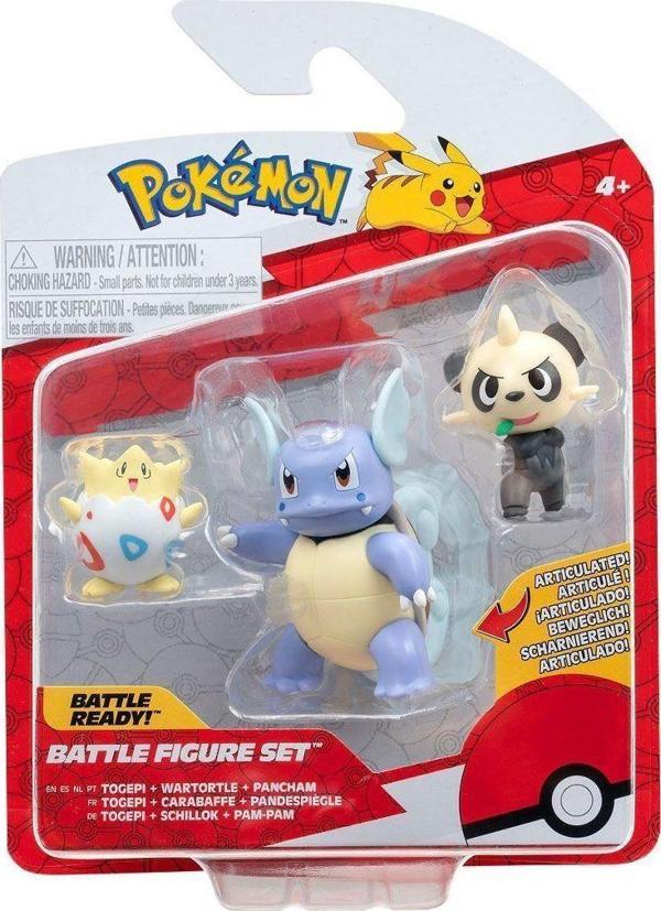 POK 95155-K Pokemon Battle 3'lü Figür Seti - Image 1