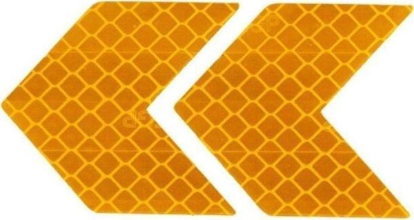 Knmaster Ok Şerit Reflektörlü Yansıtıcı Sticker Etiket Fosfor Turuncu - Image 1