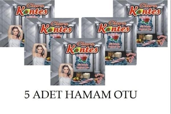 Kontes 5 Adet Tüy Dökücü Hamam Otu Tozu - Image 1
