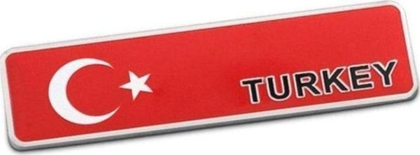 Knmaster Türkiye Bayrağı Tasarımlı Alüminyum Sticker - Image 1