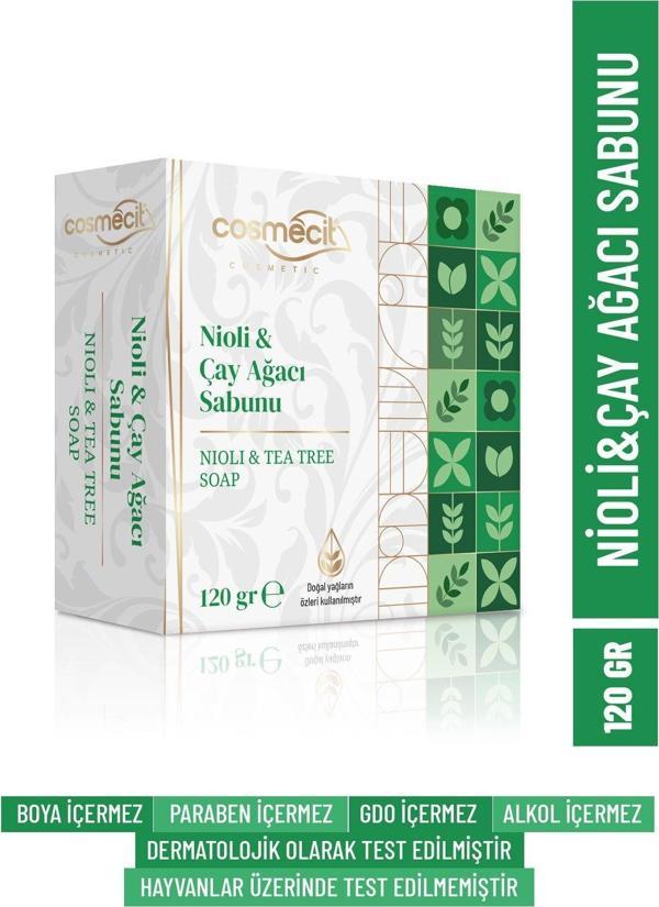 Cosmecit Nioli & Çay Ağacı Sabunu 120Gr - Image 1