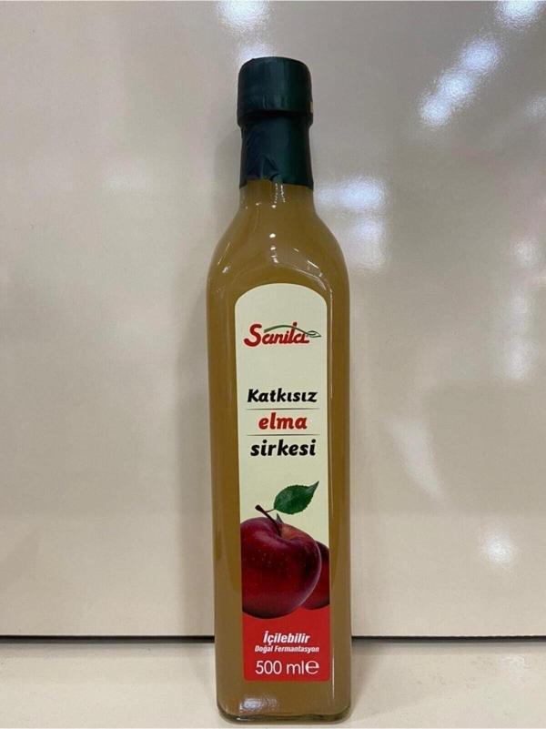 Sanita Elma Sirkesi Katkısız 500 Ml Içilebilir Doğal Fermantasyon - Image 1