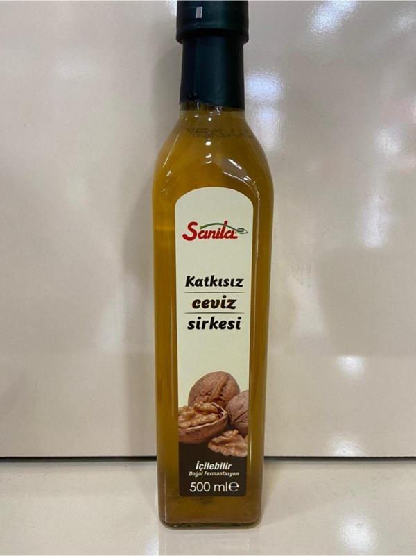 Sanita Katkısız  Içilebilir Doğal Fermantasyon Ceviz Sirkesi 500 Ml - Image 1