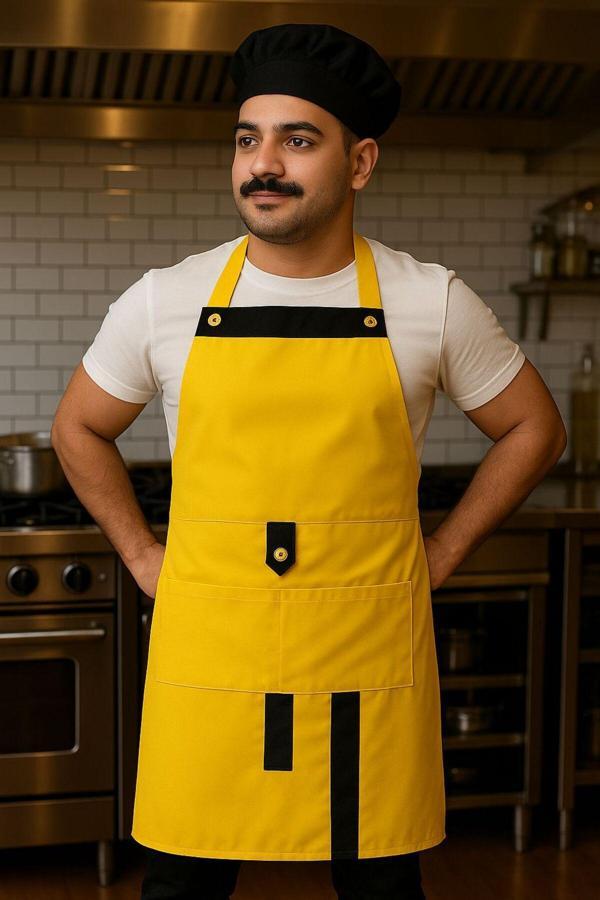 Ahsen Export Boydan Askılı Cepli Servis Önlüğü - Image 1