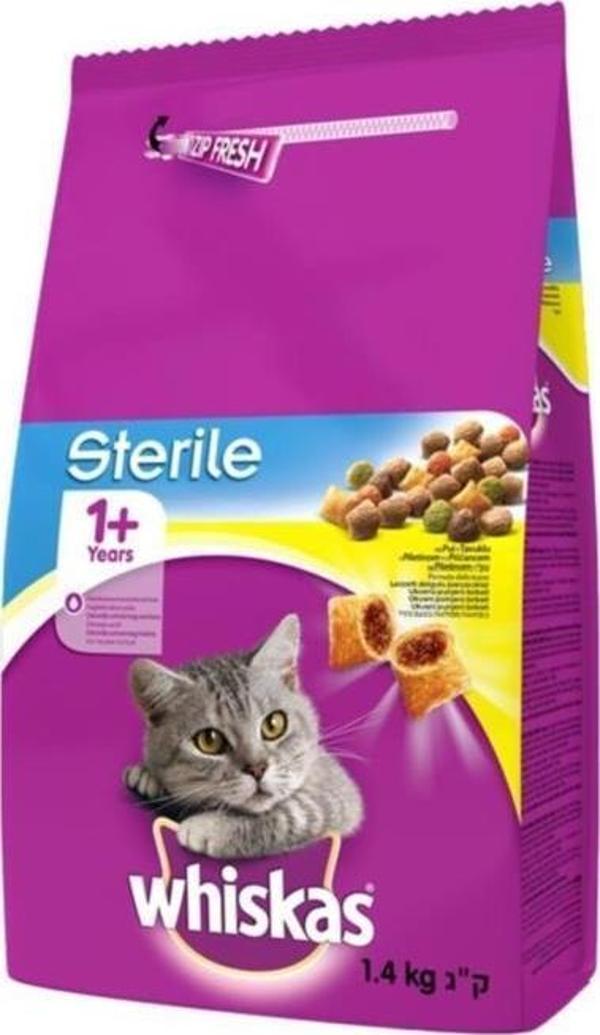 Whiskas Sterile Tavuklu Kısırlaştırılmış Kedi Mamasi 1,4 Kg - Image 1
