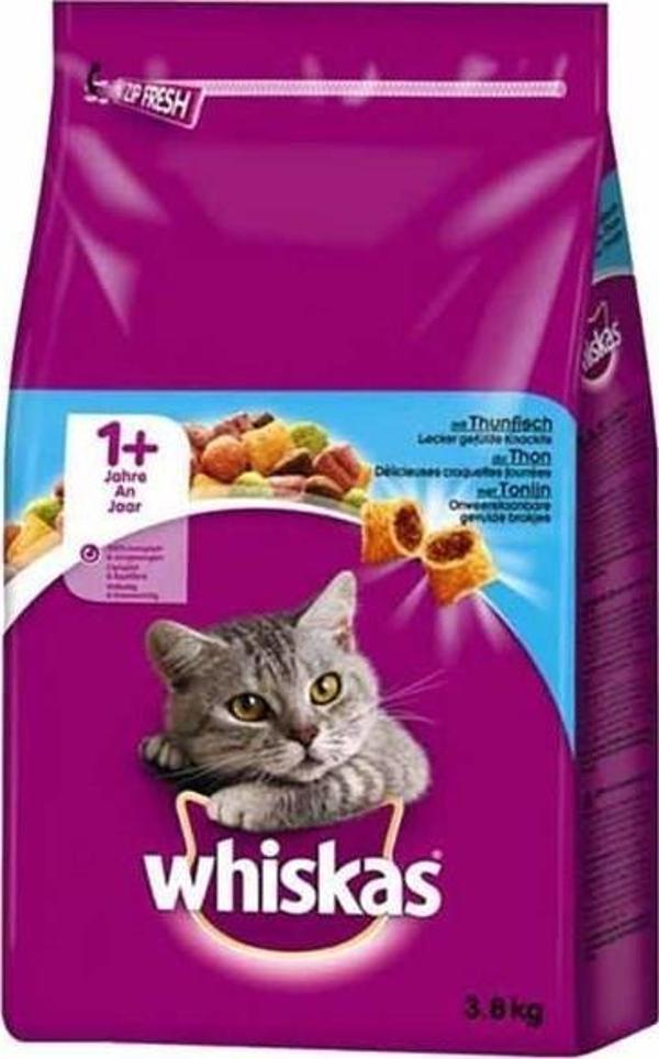 Whiskas Ton Balıklı ve Sebzeli 3.8 kg Yetişkin Kuru Kedi Maması - Image 1