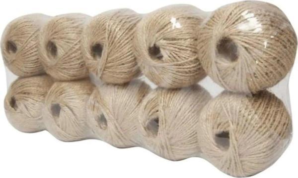 Ahsen Export Hasır Ipi, Çuval Ipi, Kırnap Ipi, Jüt Ip 50 Gram, 10 Adet - Image 1