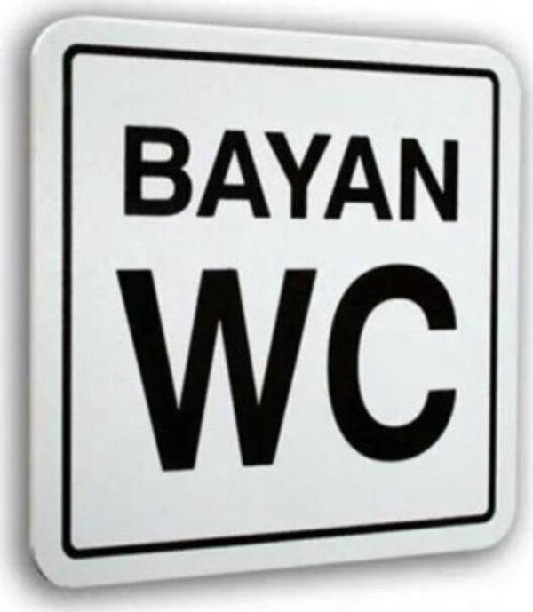 İzmir Fırça "Bayan Wc " Luna Pvc Sembol 10X10Cm 552081 - Image 1