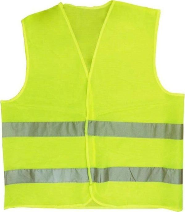 Sgs Çağur İkaz Yelek Yeşil Sarı Fosforlu Yeni XL - Image 1