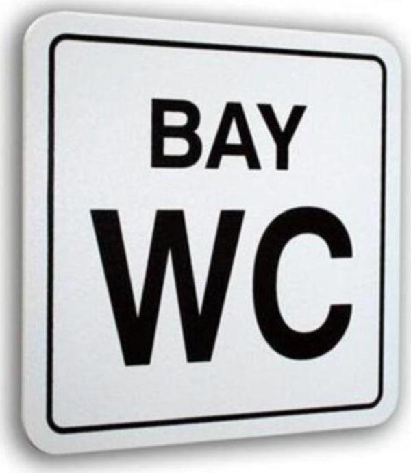 İzmir Fırça "Bay Wc "Luna Pvc Sembol 10X10Cm 552098 - Image 1