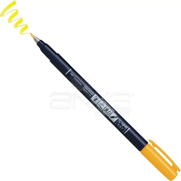 Tombow Fudenosuke Brush Pen Fırça Uçlu Kalem 03 Yellow - Image 1