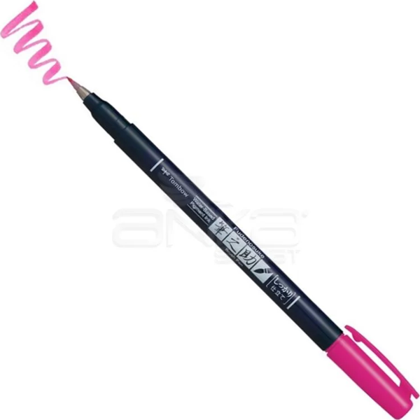 Tombow Fudenosuke Brush Pen Fırça Uçlu Kalem 22 Pink - Image 1