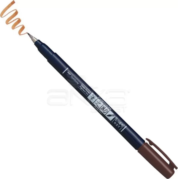 Tombow Fudenosuke Brush Pen Fırça Uçlu Kalem 31 Brown - Image 1