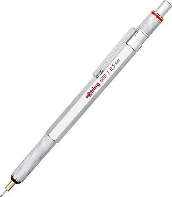Rotring 800 Uçlu Kalem 0.5 mm Krom - Image 1