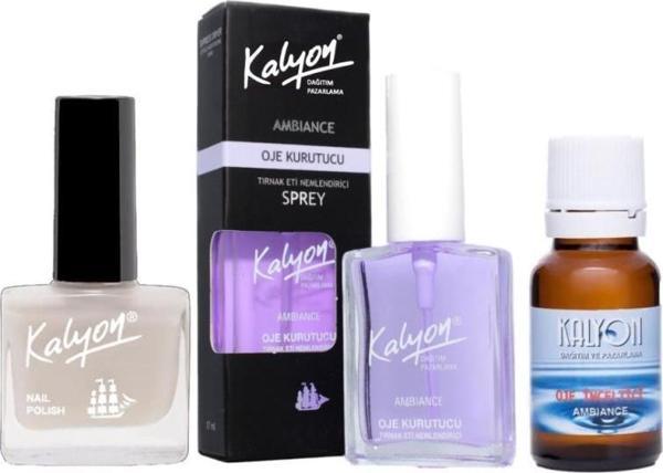 Kalyon Oje 201 + Oje Kurutucu Sprey 17 Ml + Oje Çözücü - Image 1