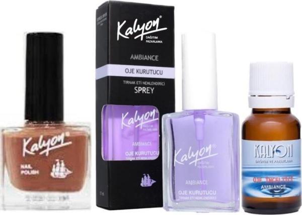 Kalyon Oje 232 + Oje Kurutucu Sprey 17 Ml + Oje Çözücü - Image 1