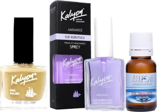 Kalyon Oje 233 + Oje Kurutucu Sprey 17 Ml + Oje Çözücü - Image 1
