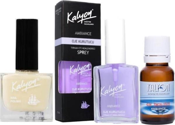 Kalyon Oje 236 + Oje Kurutucu Sprey 17 Ml + Oje Çözücü - Image 1