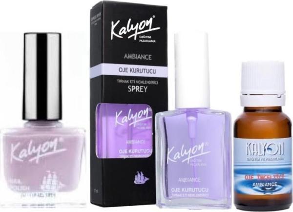 Kalyon Oje 301 + Oje Kurutucu Sprey 17 Ml + Oje Çözücü - Image 1