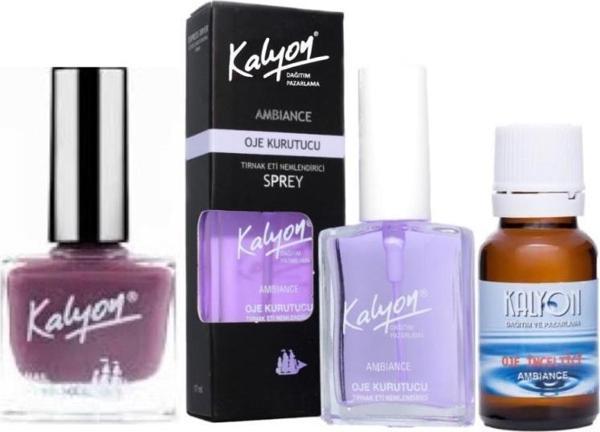 Kalyon Oje 304 + Oje Kurutucu Sprey 17 Ml + Oje Çözücü - Image 1